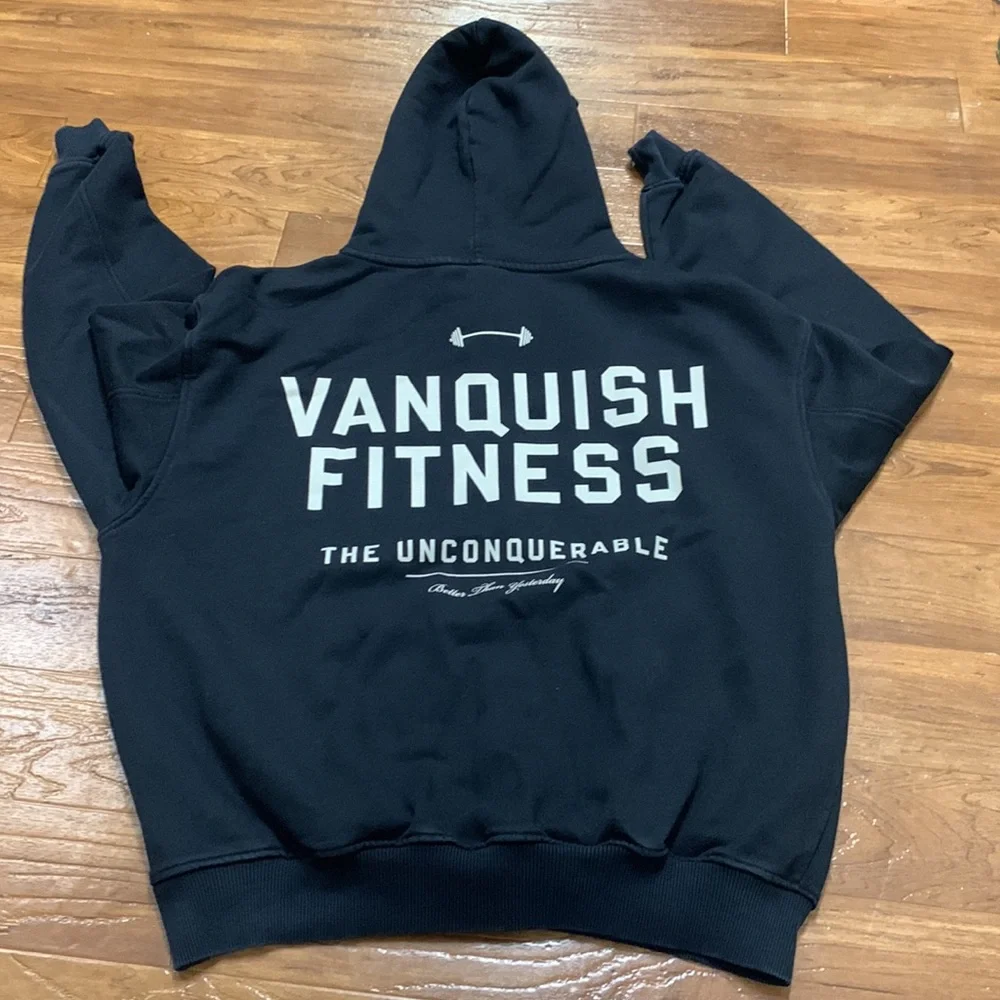 Vanquish Fitness Better than Yesterday Black Men's Logo Hoodie